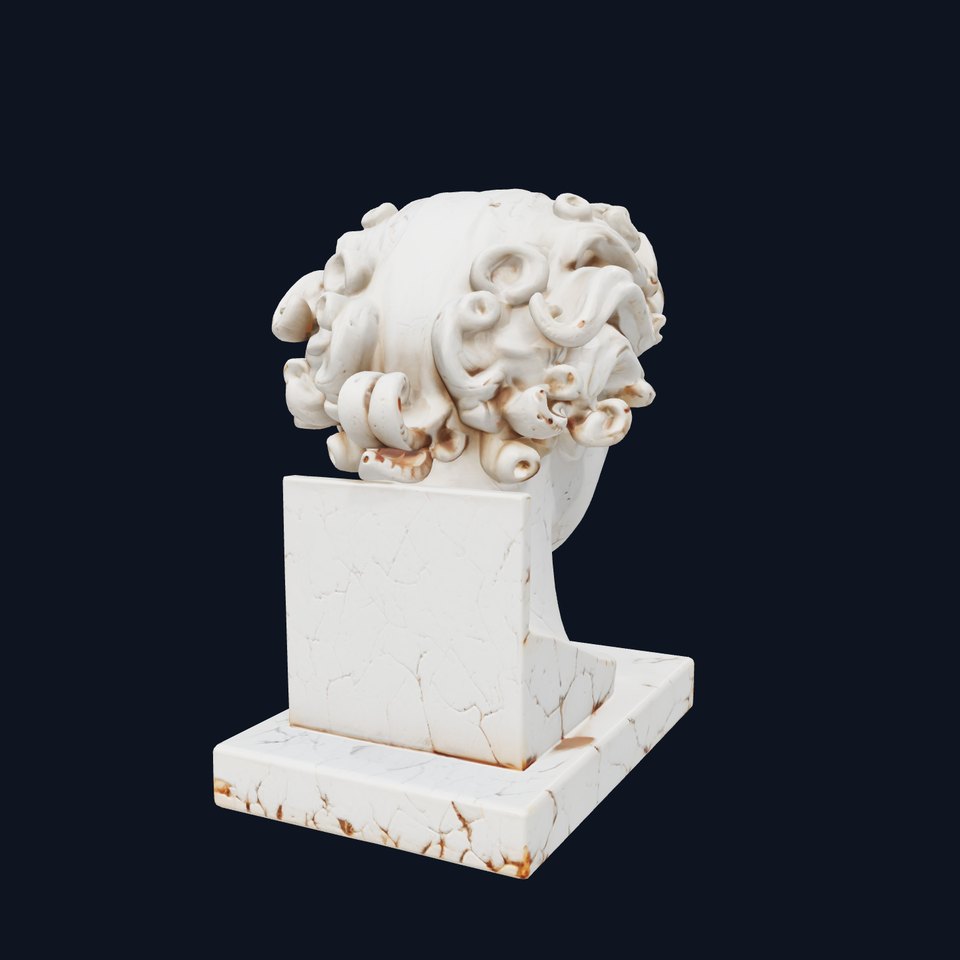 Ancient Greek Marble Bust model pack