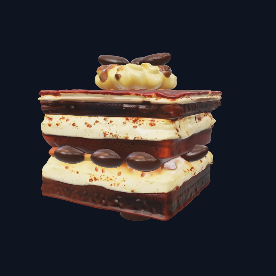 Tiramisu Dessert Model Pack with Creamy Mascarpone