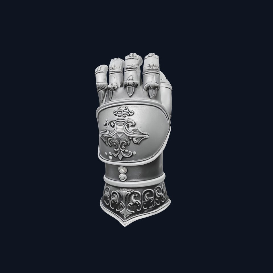 Medieval Armor Gauntlet Sculpture Decorative model pack viewer poster