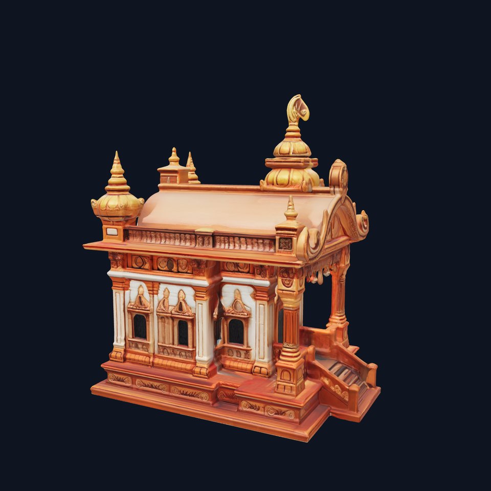 Architectural Temple Copper Accents Model Pack viewer poster