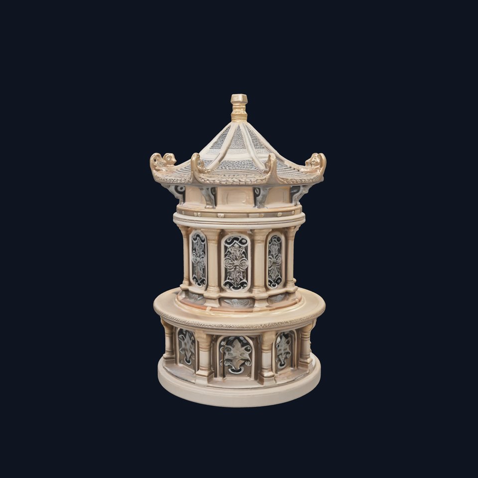 Intricate Drum Tower Architectural model pack