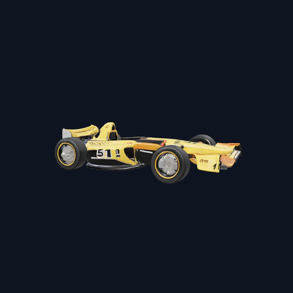 Formula  Vehicle Bright Yellow Black model pack