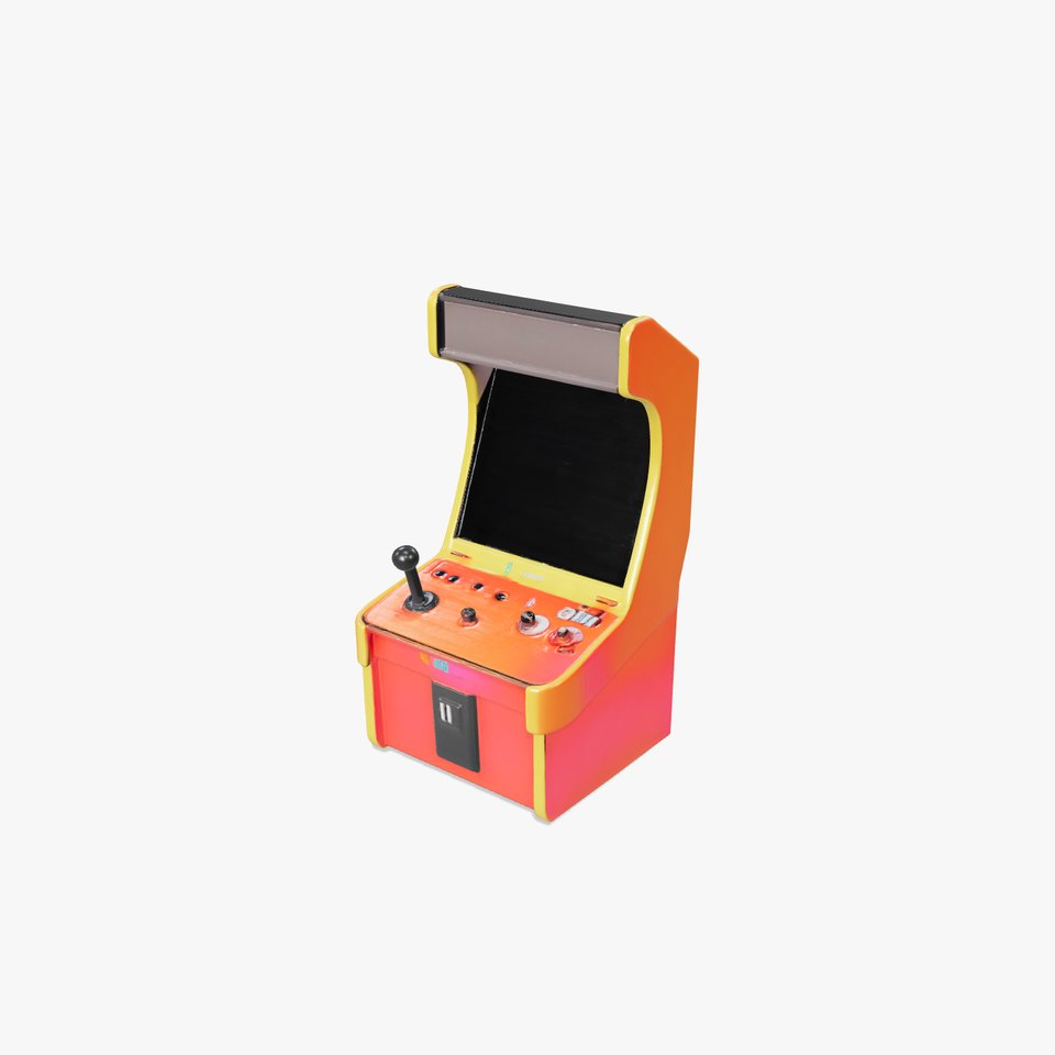 Arcade Game Console Metallic model pack viewer poster