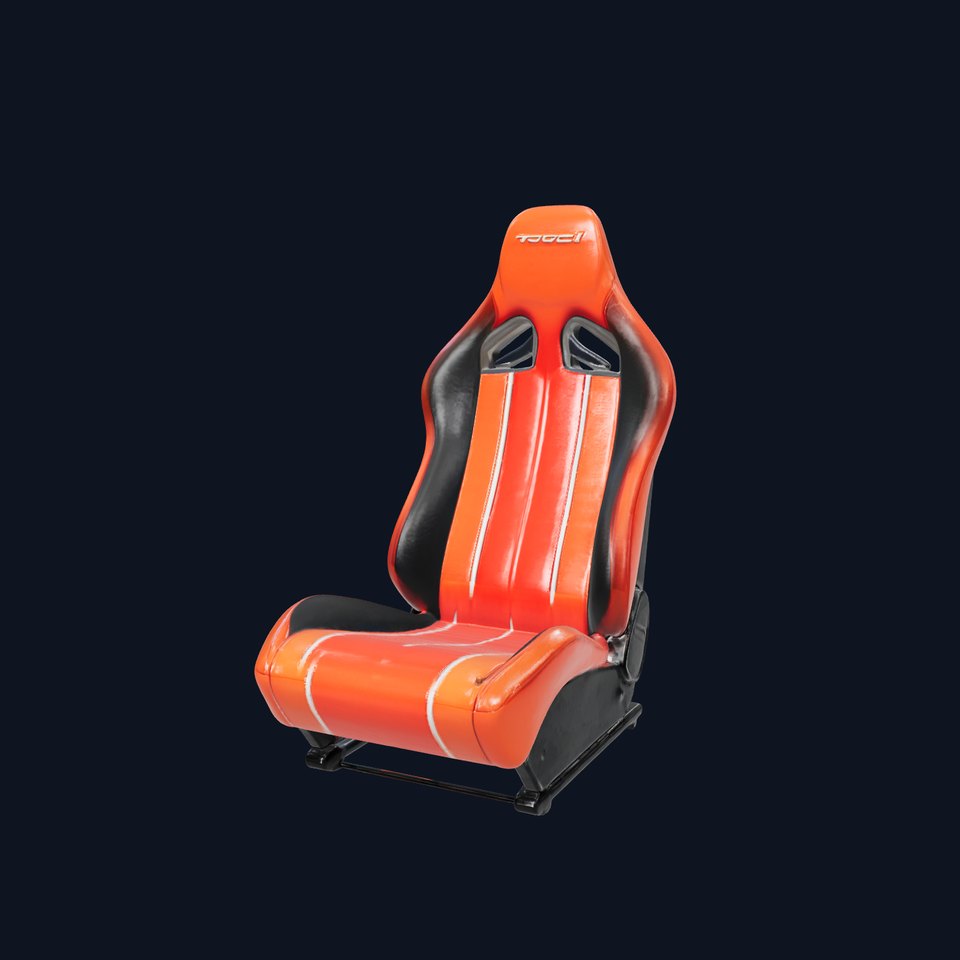 Modern Racing Simulator Seat model pack with Vibrant Stripes