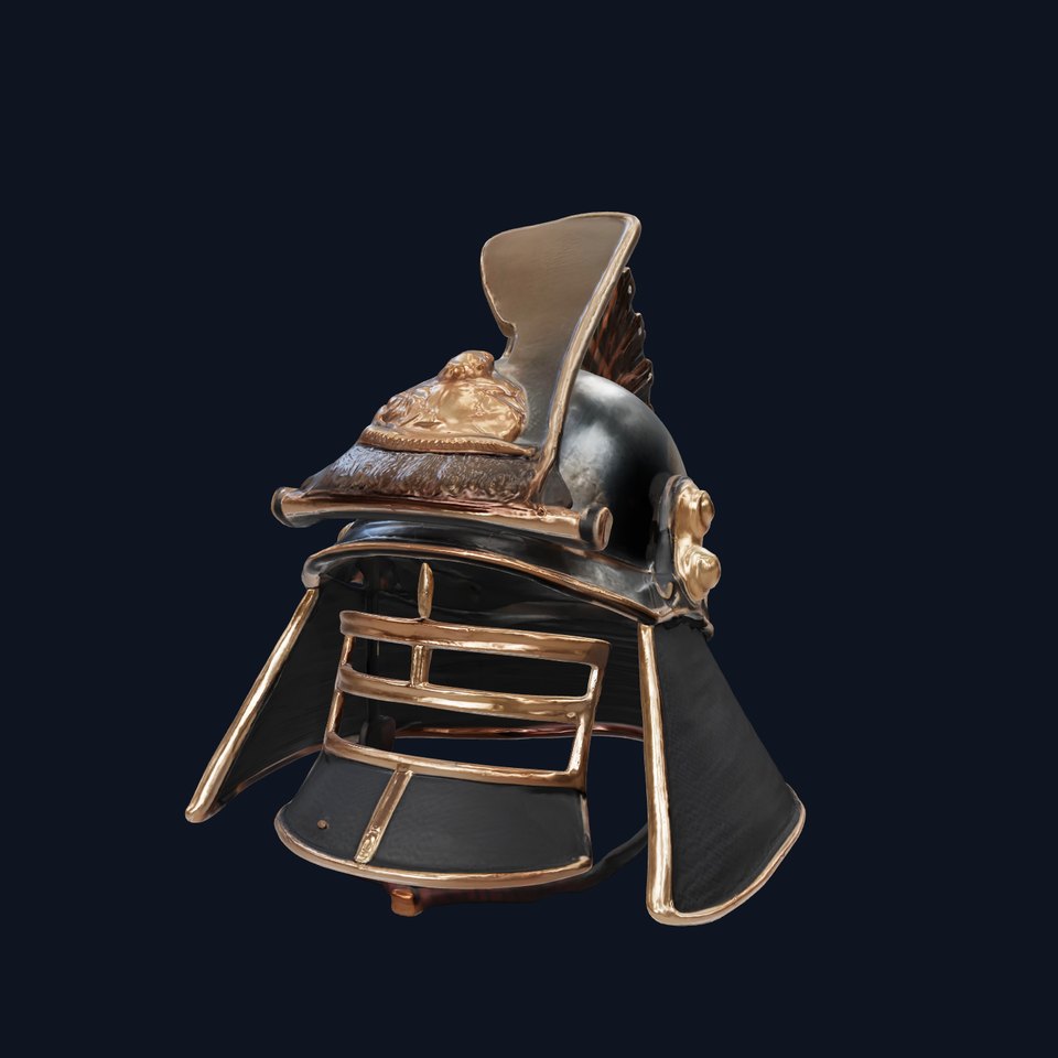 Japanese Kabuto Helmet Historical Model Pack