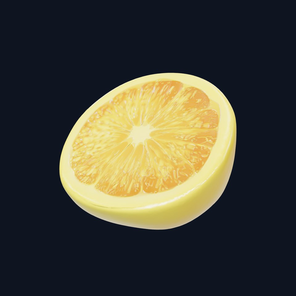 Realistic Lemon Slice model pack viewer poster