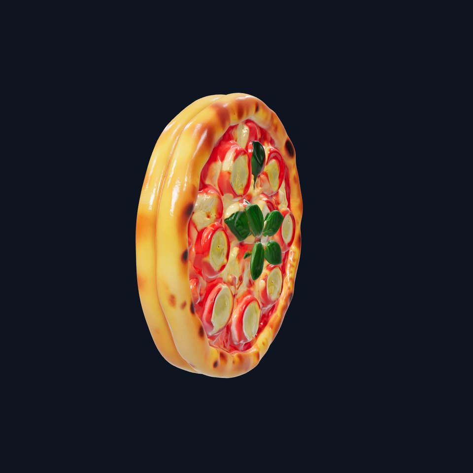Margherita Pizza Delicious Render model pack