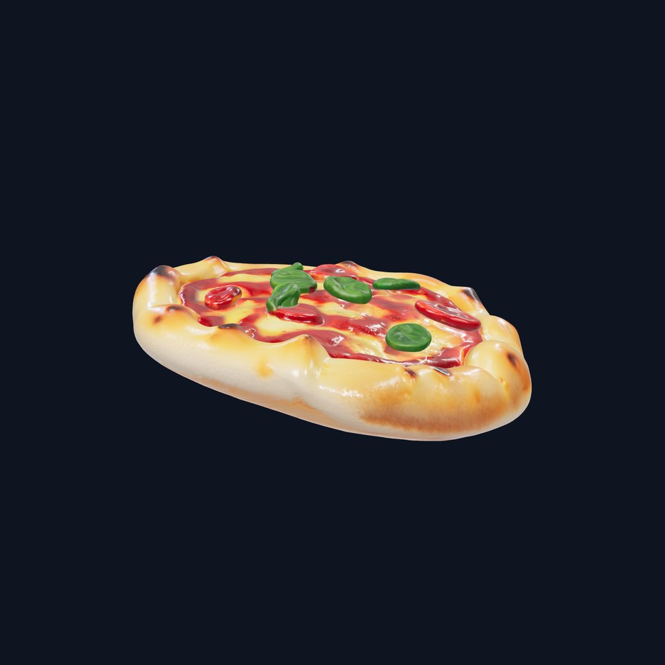 Traditional Italian Pizza D Model Pack