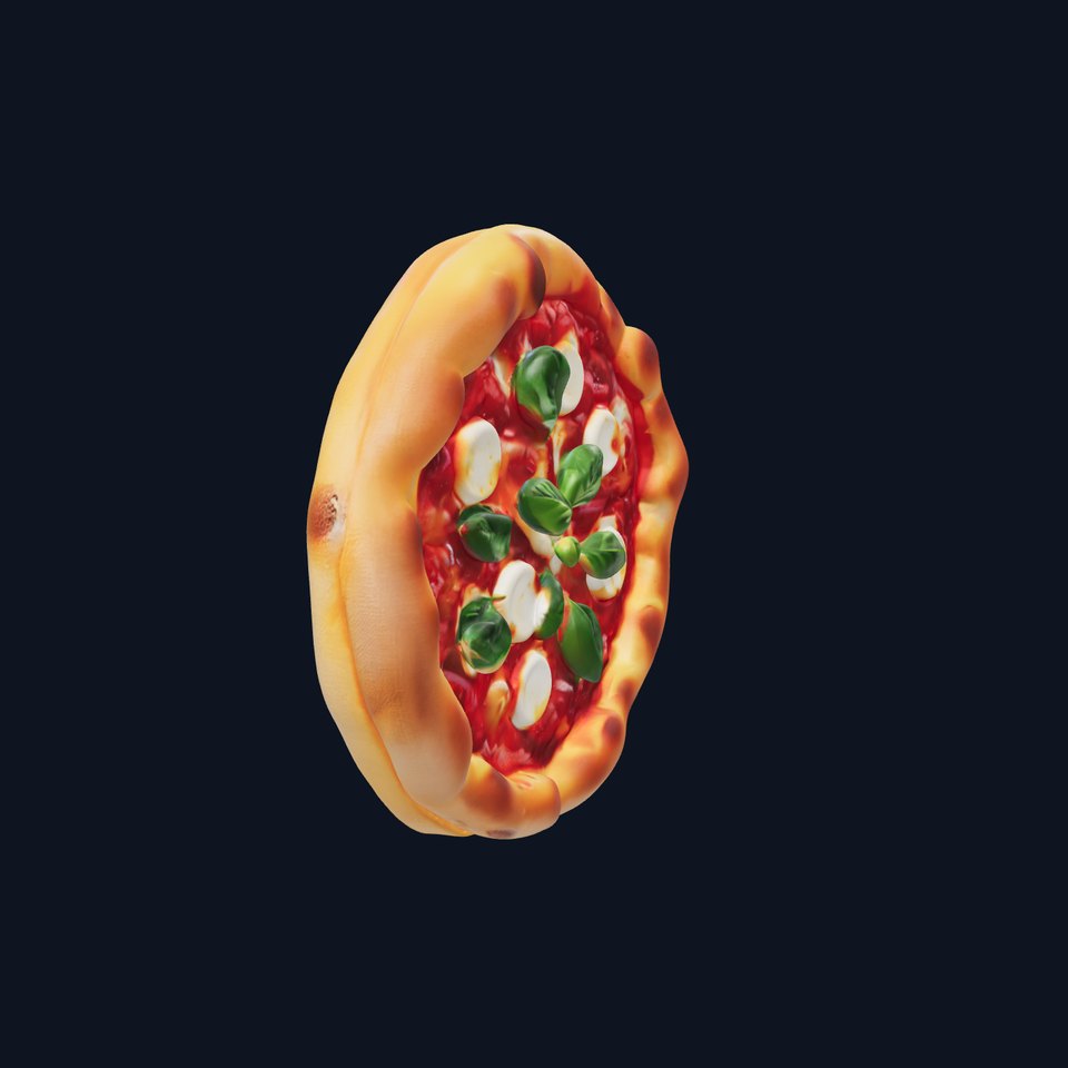 Traditional Margherita Pizza D Model Pack