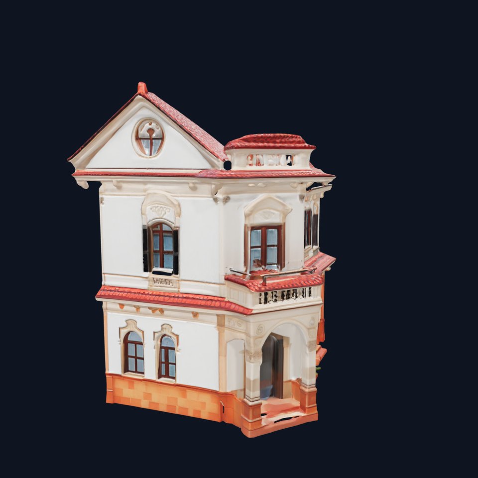 Italian Villa Baroque Elegance Architectural model pack