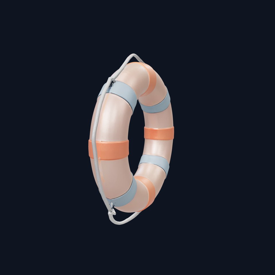 Lifebuoy with Automatic Flame Lights Model Pack viewer poster