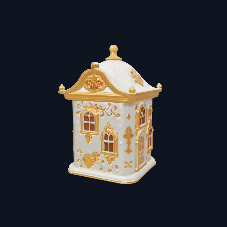 Italian Candle House Luxurious Design model pack