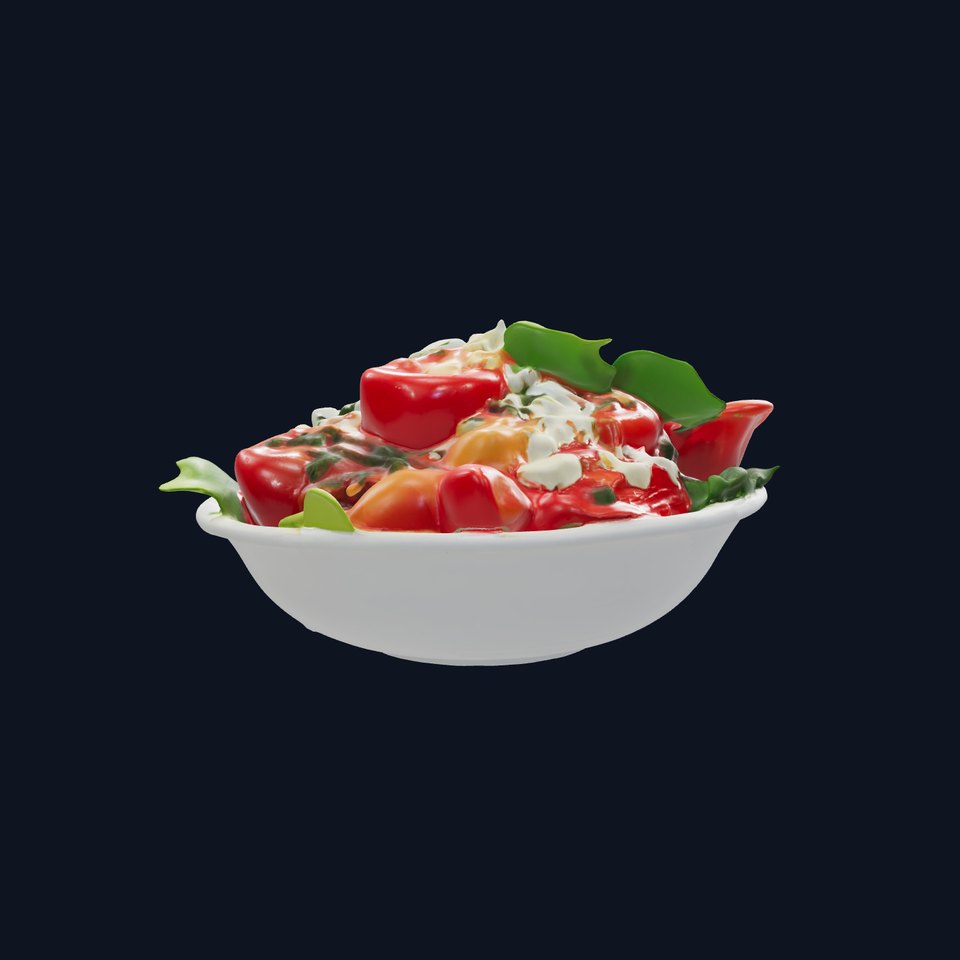 Fresh Garden Salad with Feta Cheese model pack