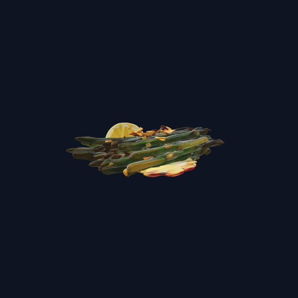 Roasted Asparagus with Lemon Slice Model Pack