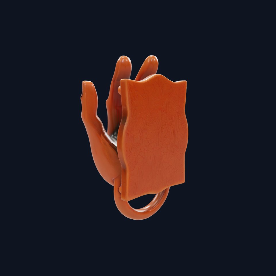 Decorative Bronze Hand Door Knocker Model Pack viewer poster