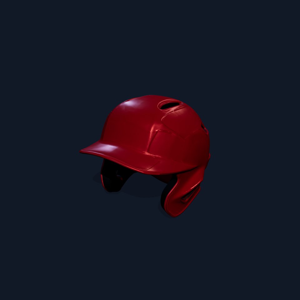 Baseball Helmet Model Pack with PBR Textures