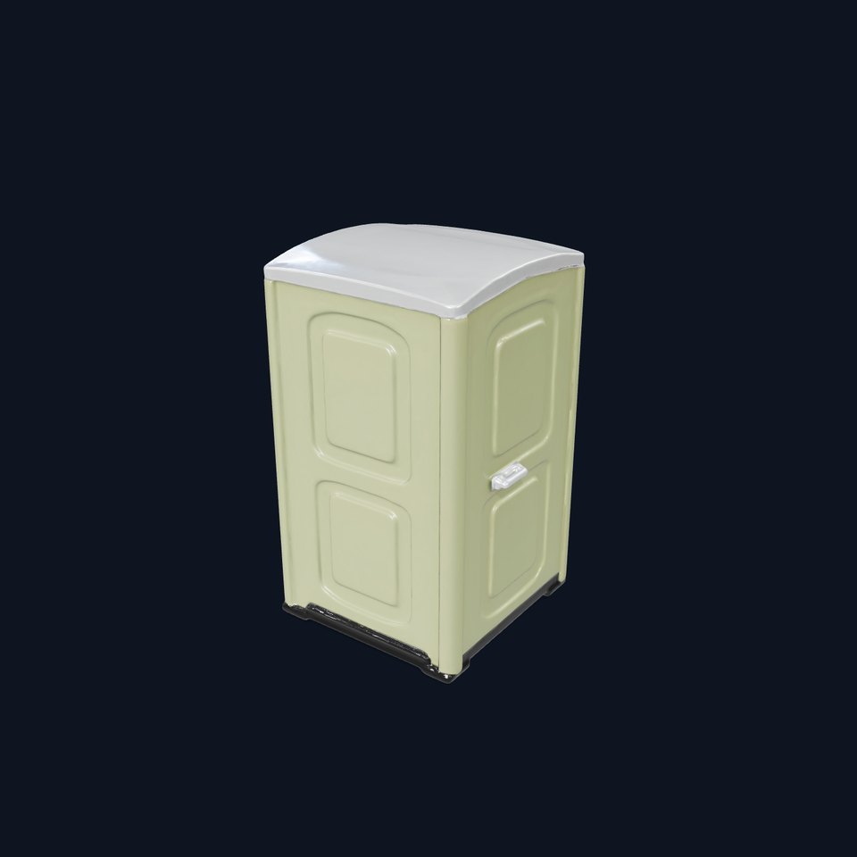 Portable Toilet D Model Pack with HighQuality Textures