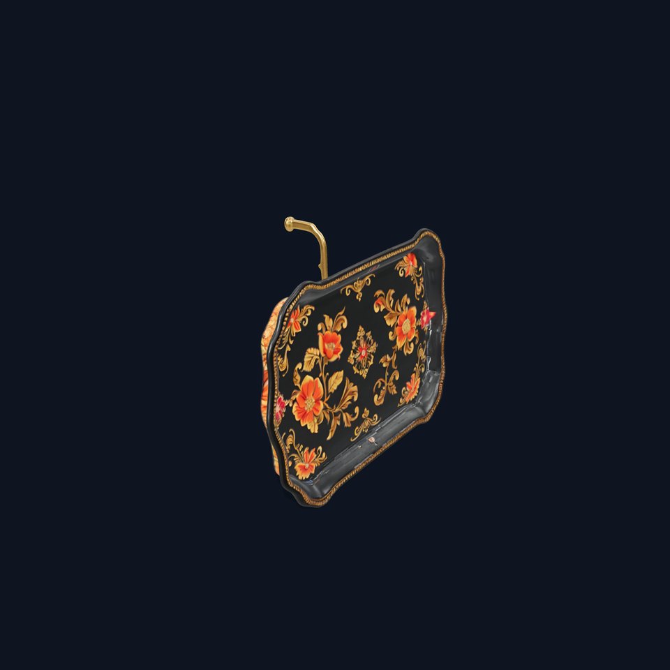 Floral Ornate Tray Model Pack