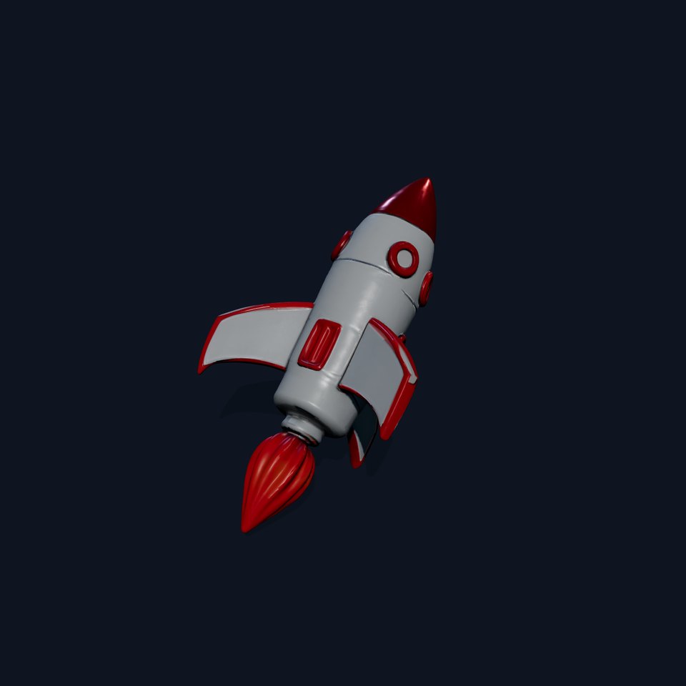 Retro Rocket D model pack