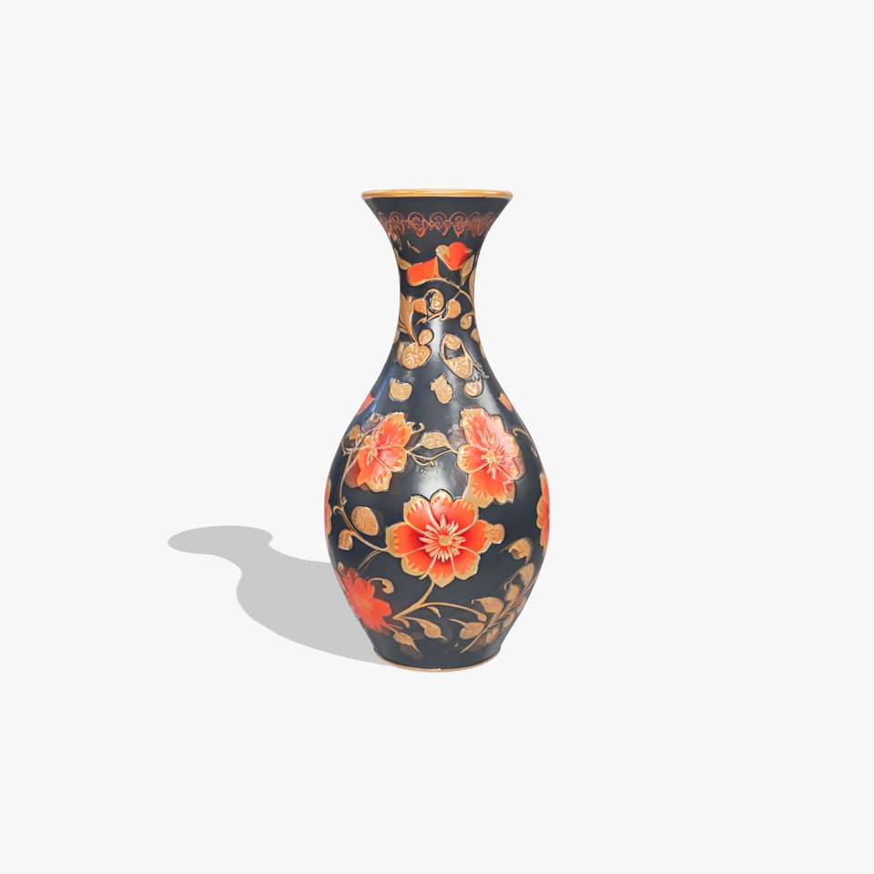 Decorative Floral Vase D Model Pack