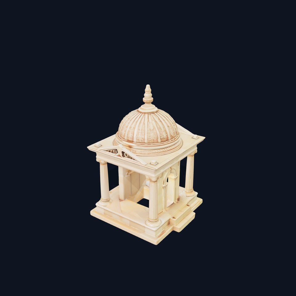 Classical Stone Pavilion Model Pack