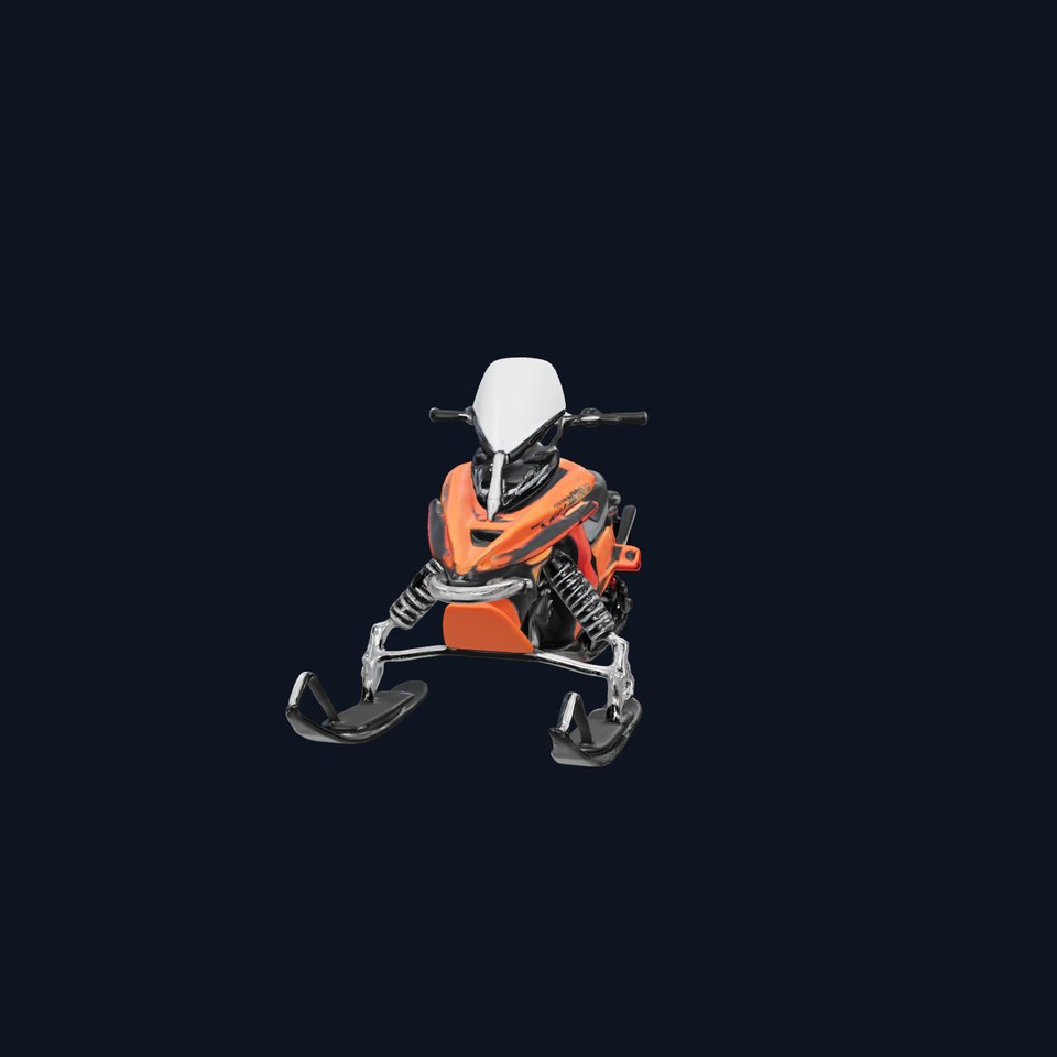 Snowmobile Model Pack with Detailed Design