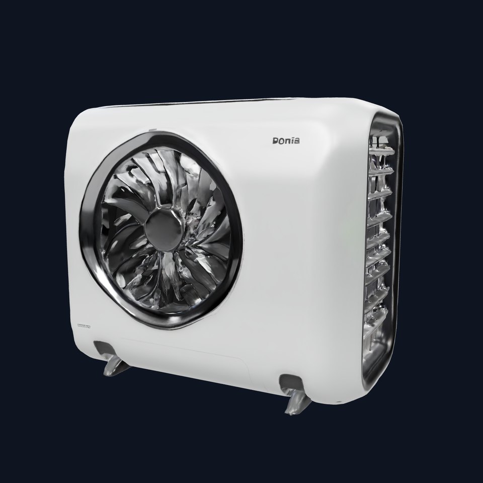 Modern Air Conditioner Model Pack with Adjustable LOD System