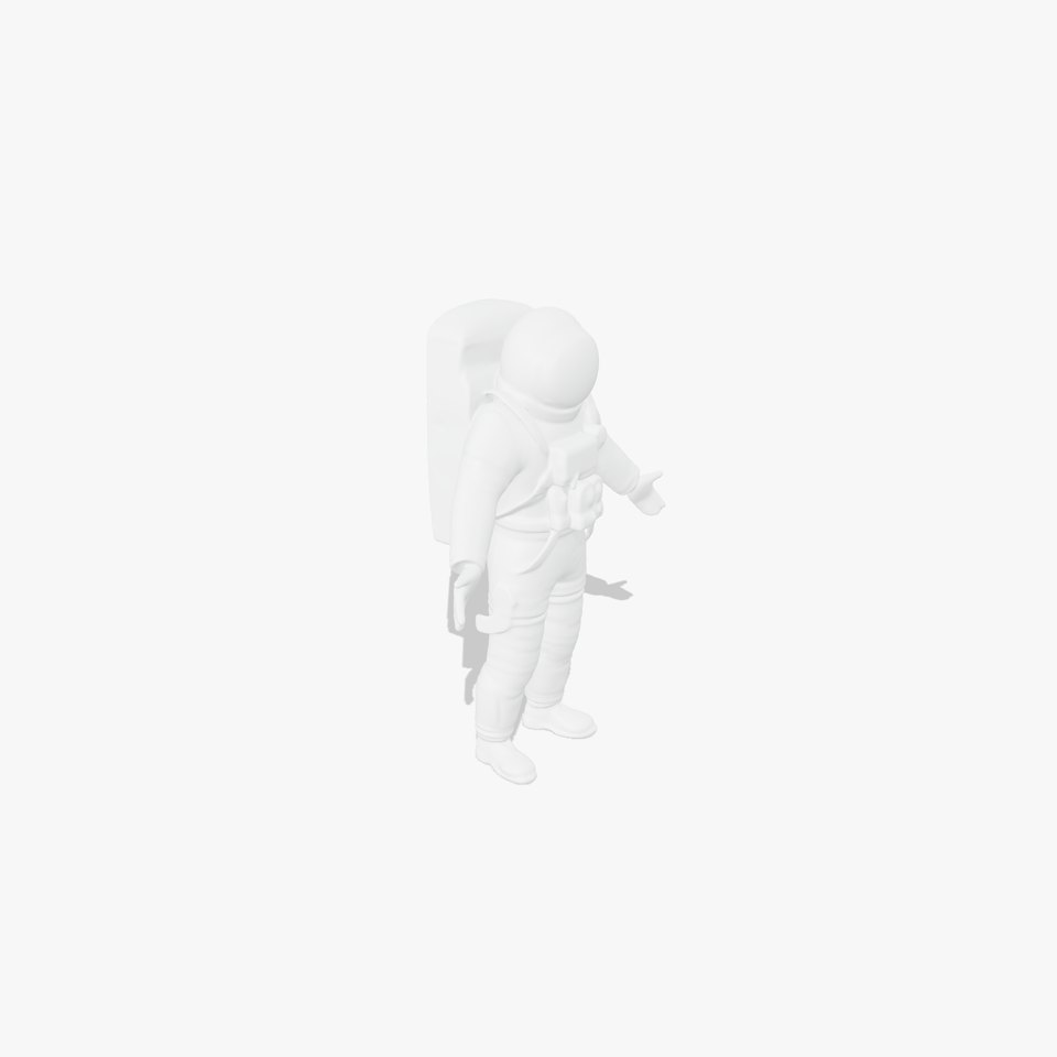 Rigged Astronaut Character Model with HighDetail Textures