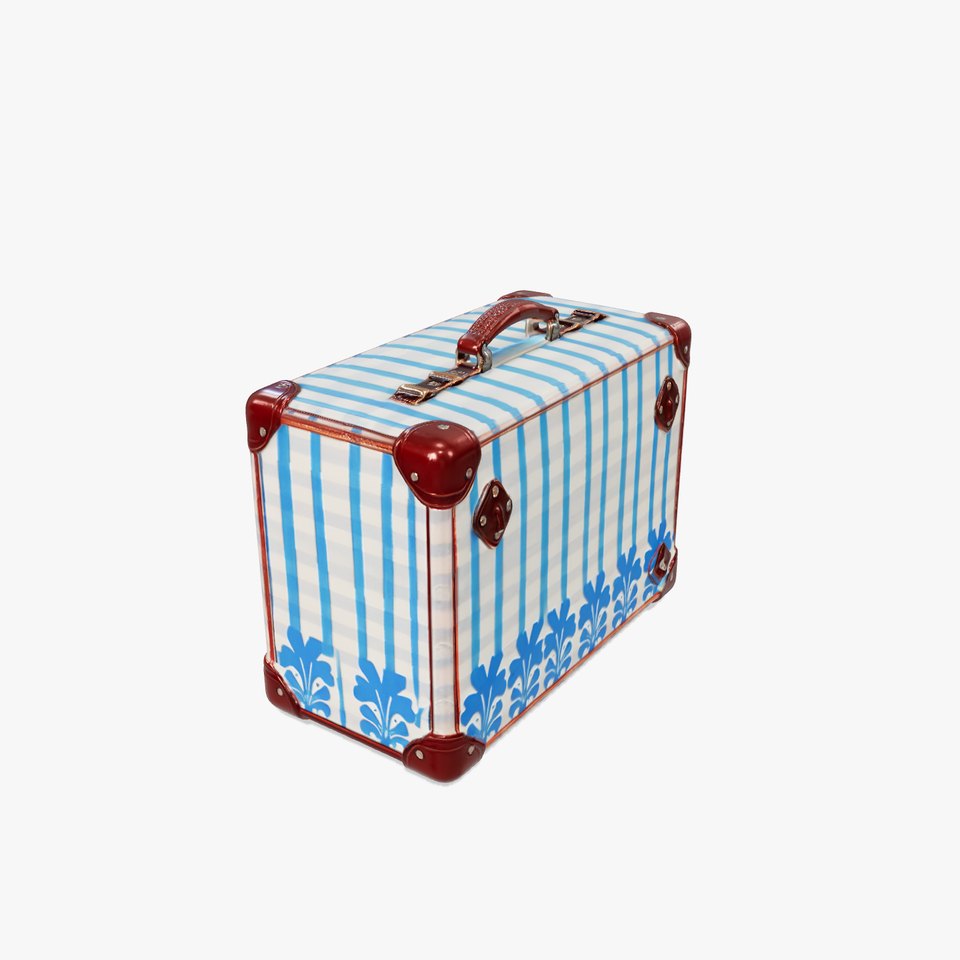 Vintage Luggage Set D Model Pack for Travel and Decor viewer poster