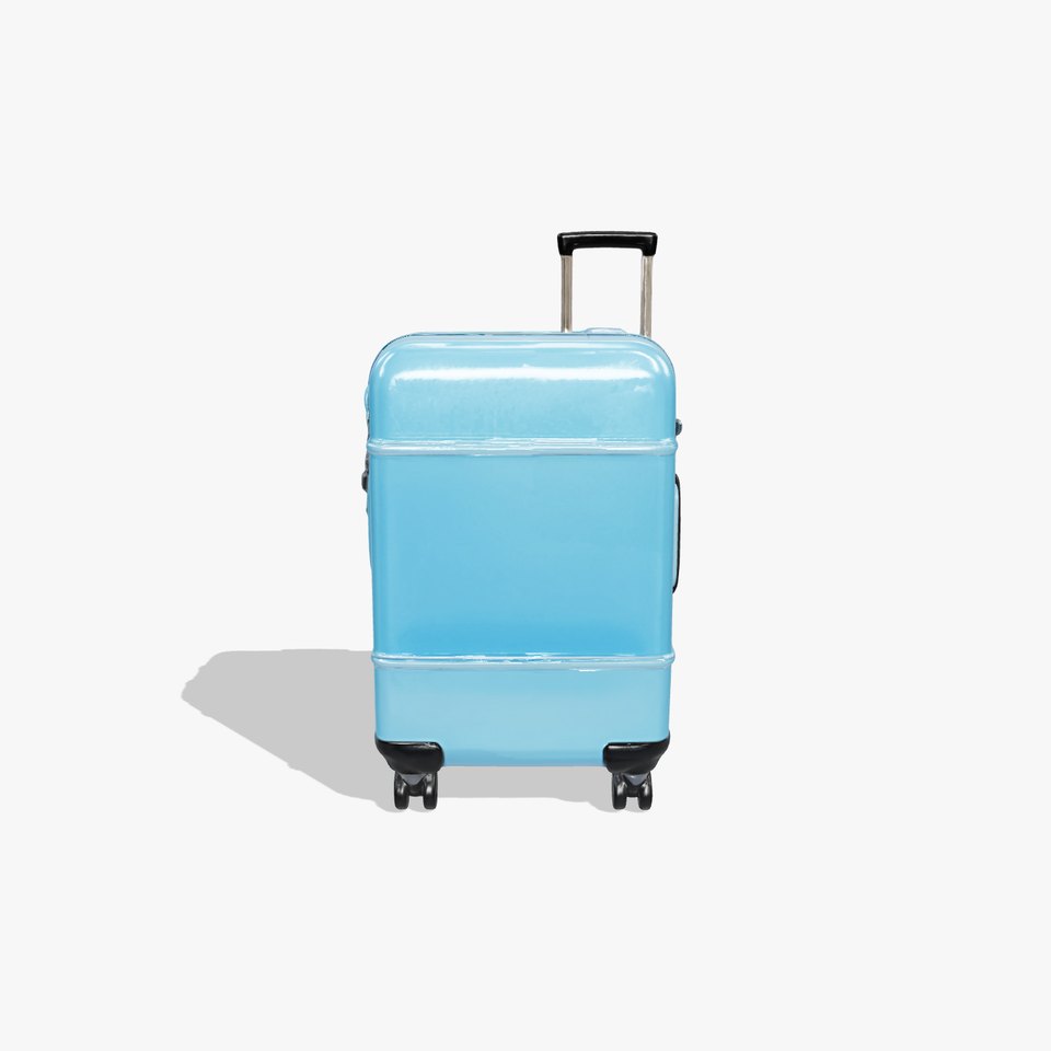 Modern Blue Suitcase D Model Pack viewer poster