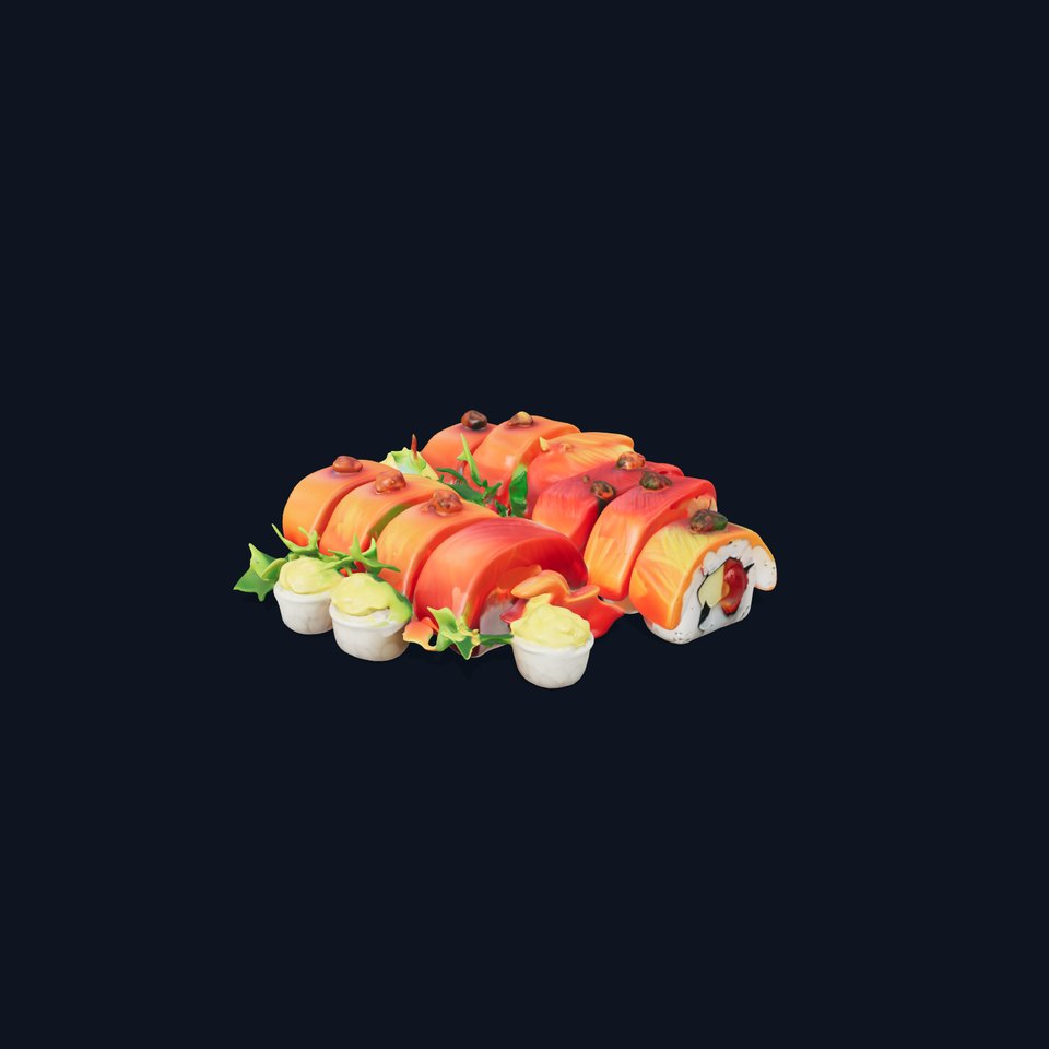 Sushi Platter D Model Pack for Realistic Rendering