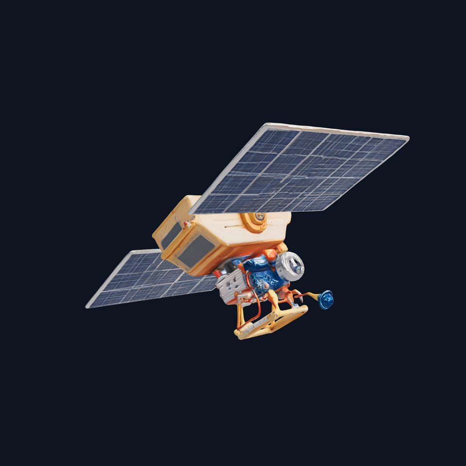 Satellite Model Pack for Game and Film Productions