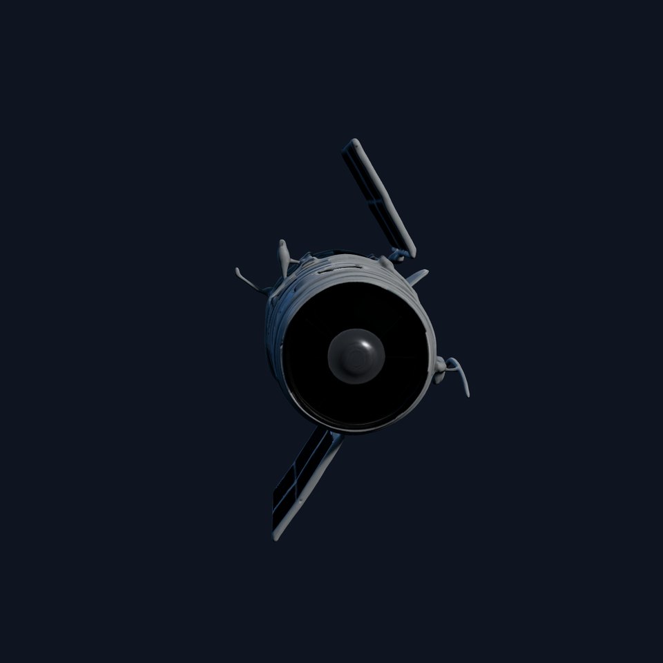 Realistic Satellite Model Pack with Detailed Solar Panels