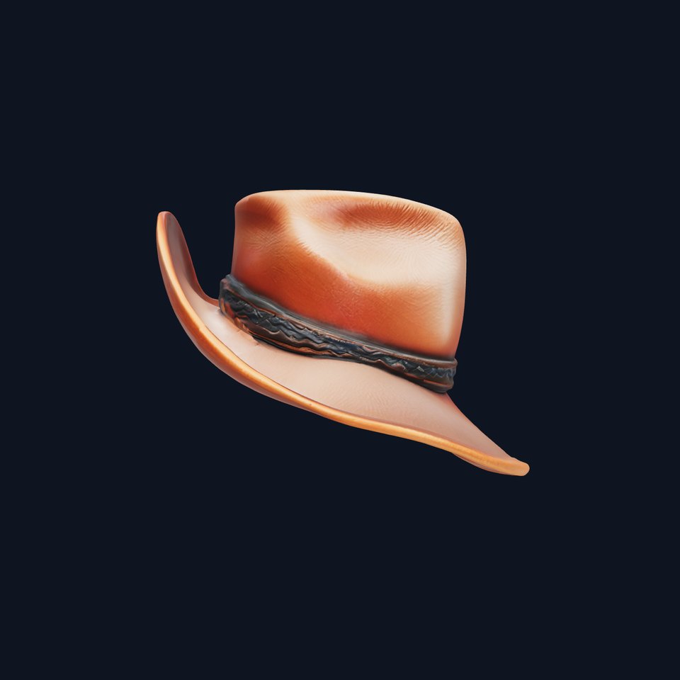 Cowboy Hat Model Pack with Realistic Texture