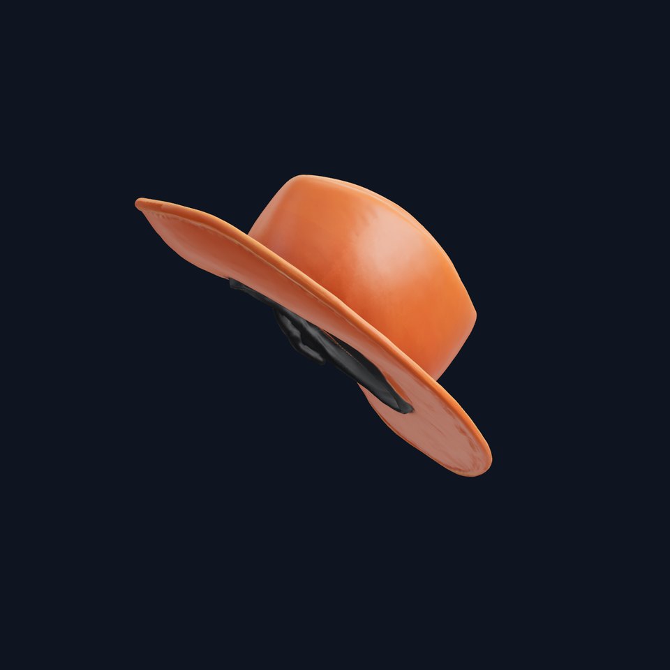 Cowboy Hat D Model Pack with Textured Leather