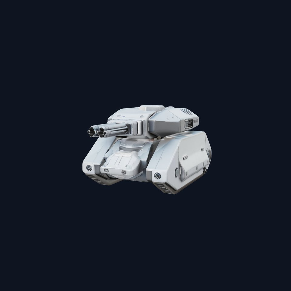Futuristic Battle Tank D Model Pack