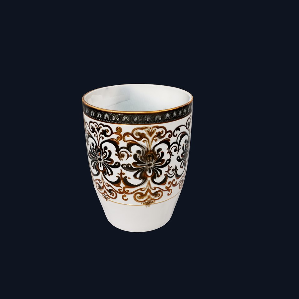 Ornate Ceramic Mug Model Pack