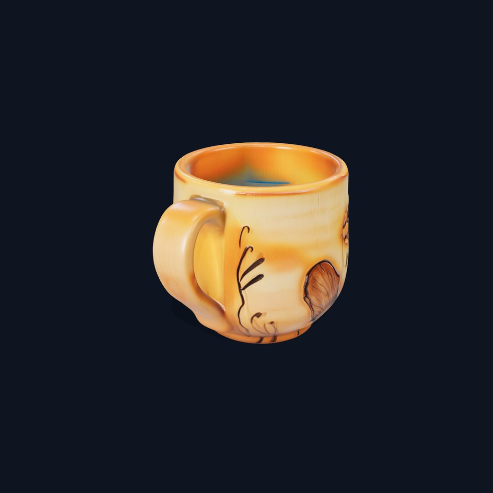 Artistic Ceramic Mug Model Pack for D Rendering
