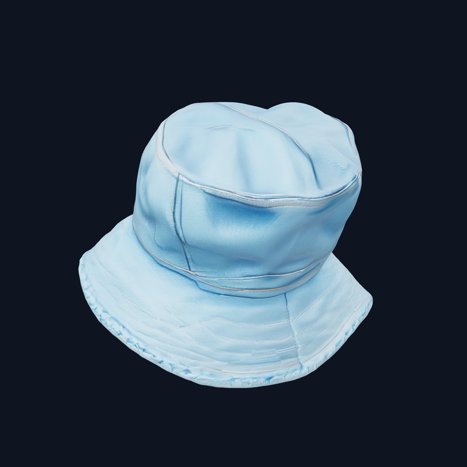 Denim Bucket Hat D Model Pack