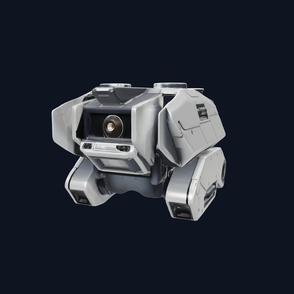 Futuristic Surveillance Drone Model Pack with Detailed Design