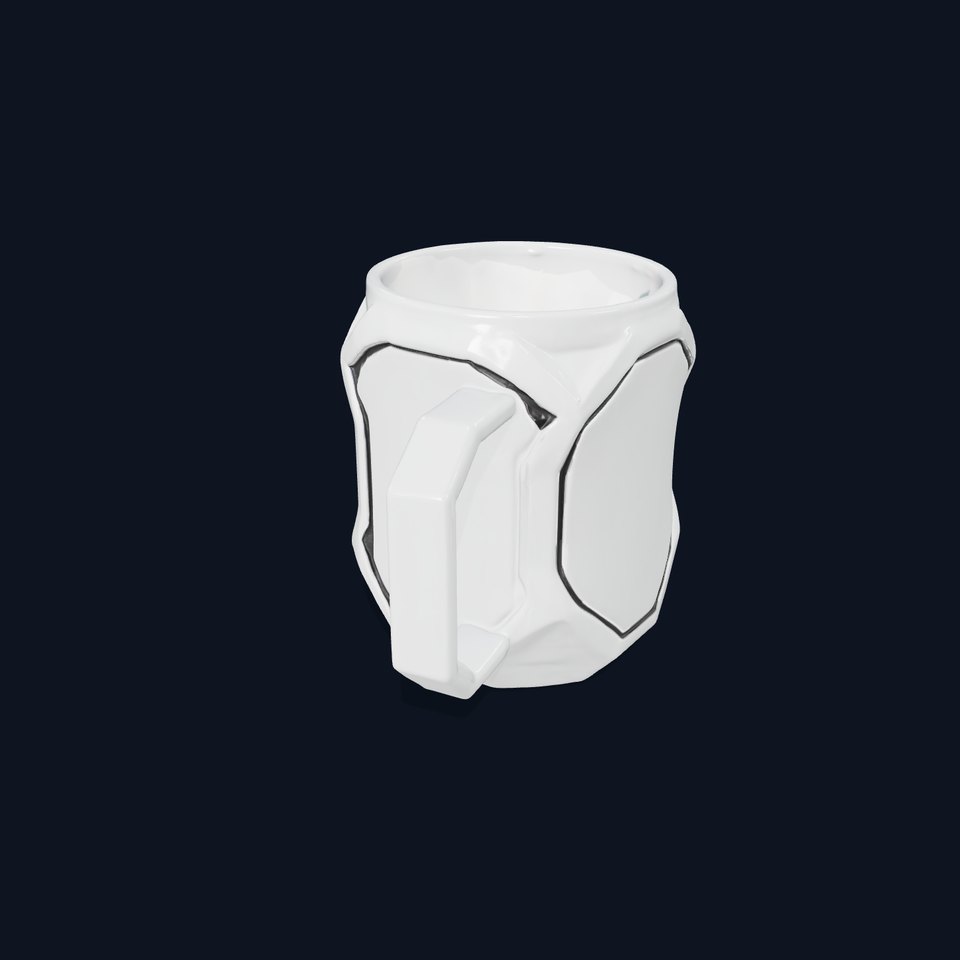 Futuristic Geometric Mug D Model Pack