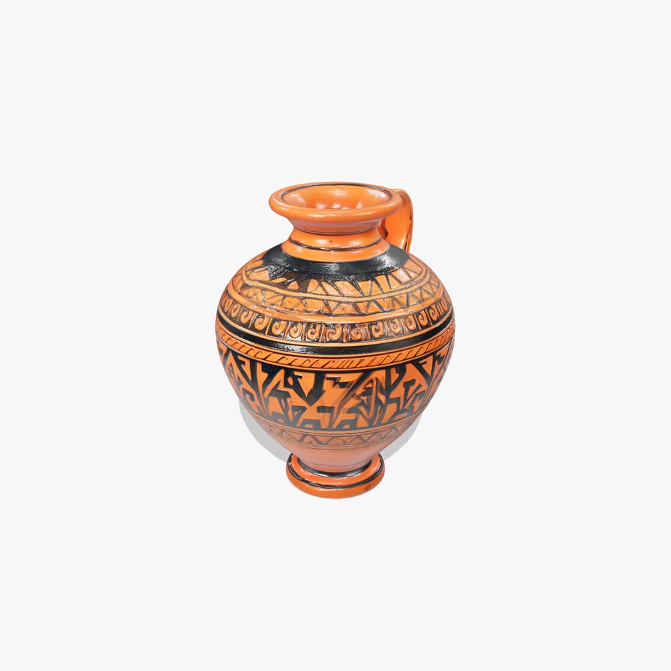 Ancient Greek Vase Model Pack with Ornate Patterns