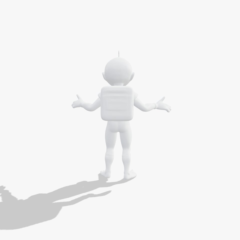 Green Alien Astronaut D Model with SciFi Space Suit and Big Eyes viewer poster