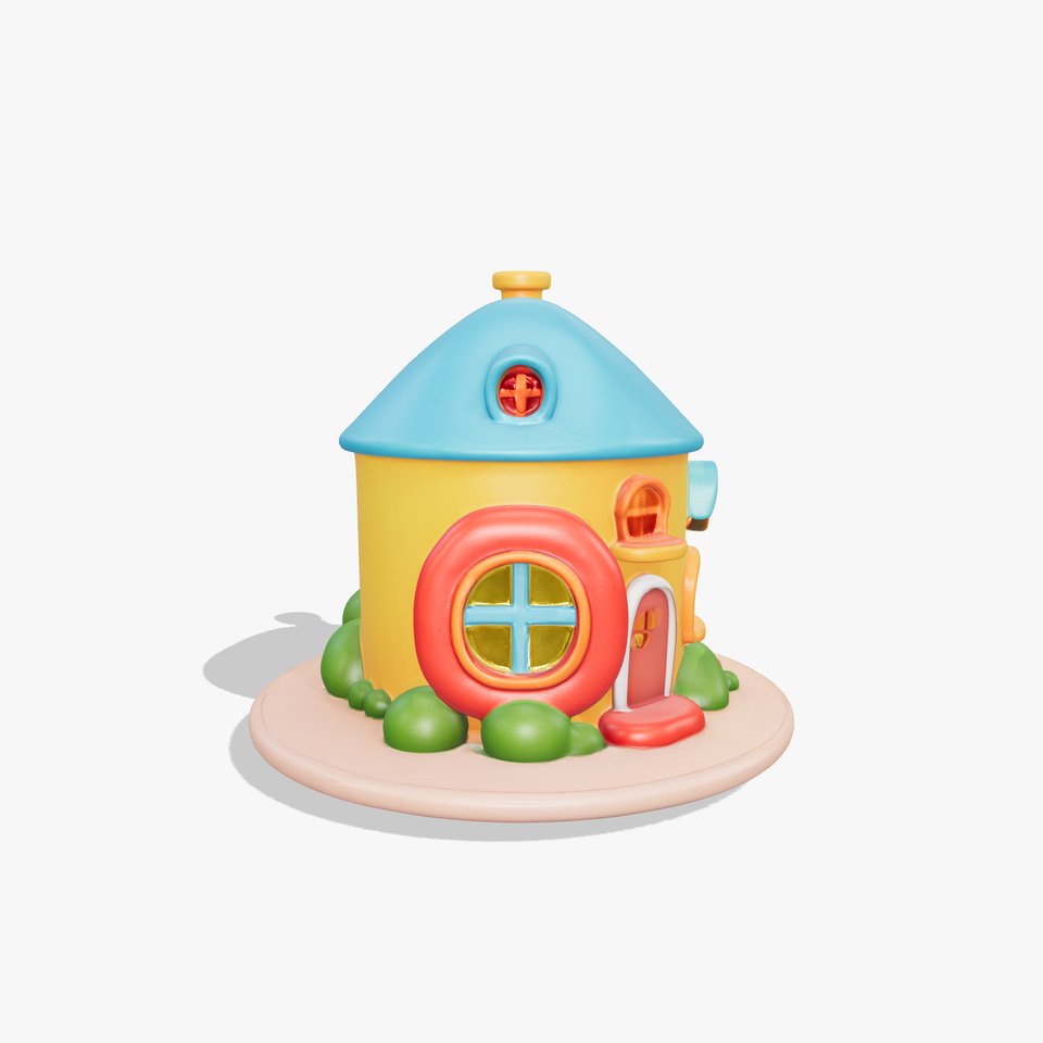 Whimsical Cartoon House Model Pack