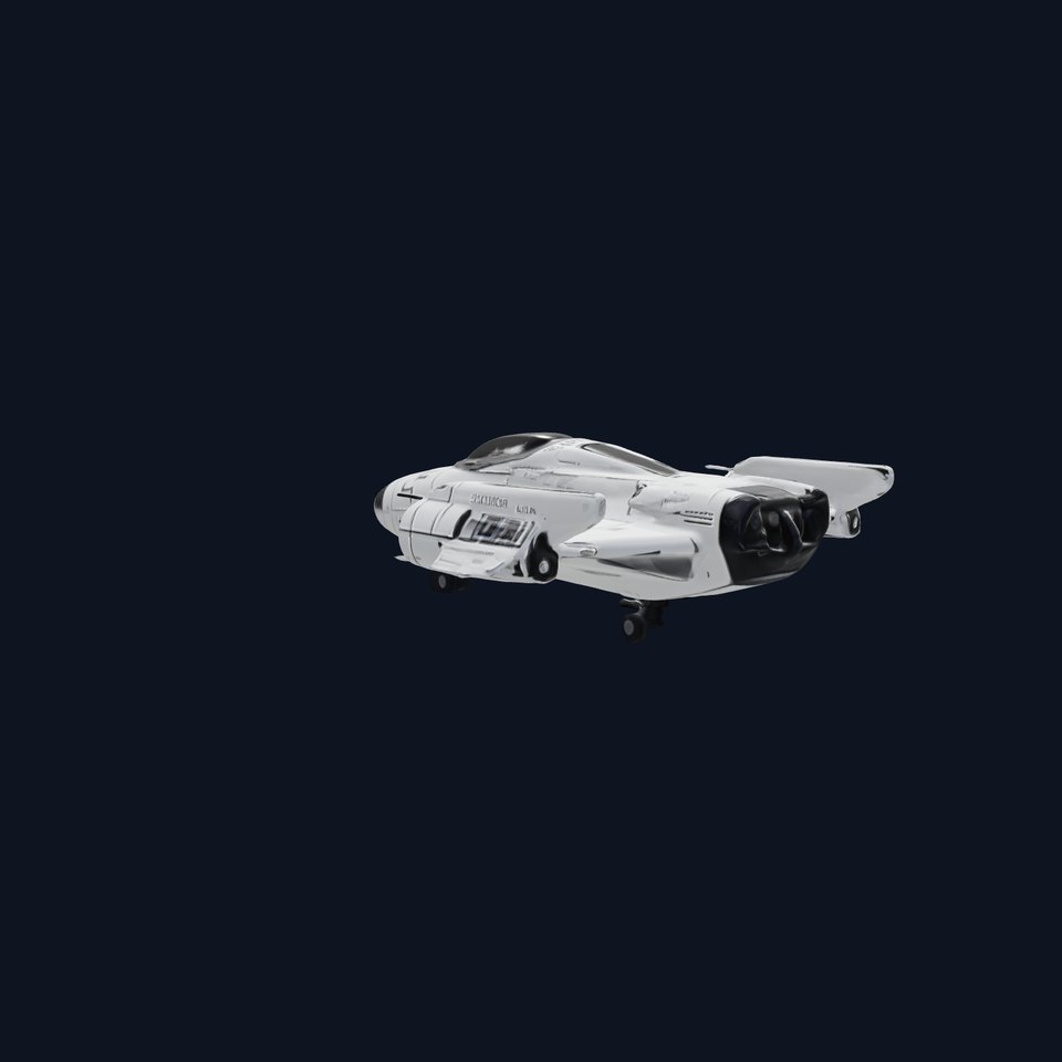 Futuristic Spaceship Model Pack for Game and Animation
