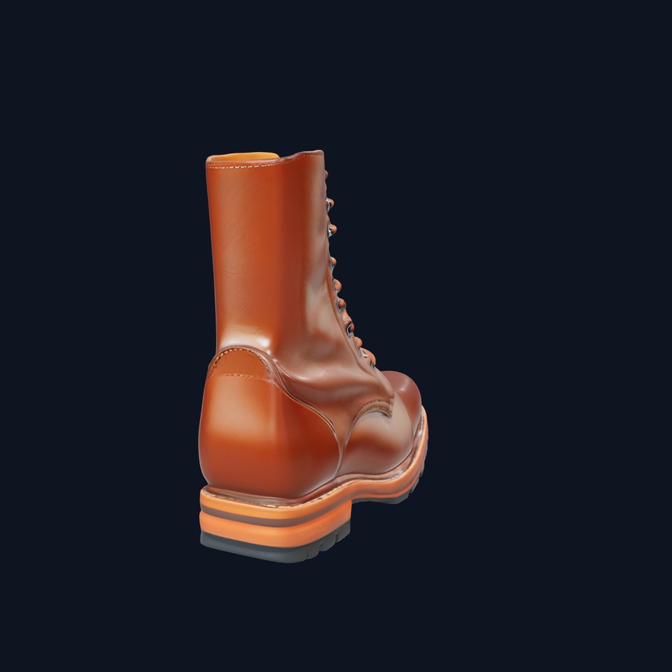 Realistic Leather Boot Model Pack for Interactive Rendering viewer poster