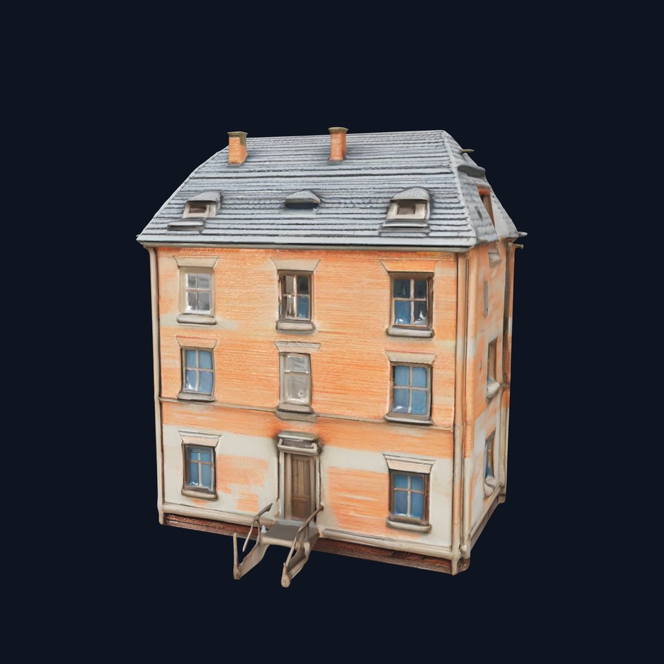 Abandoned Brick House Model Pack with Detailed Textures viewer poster