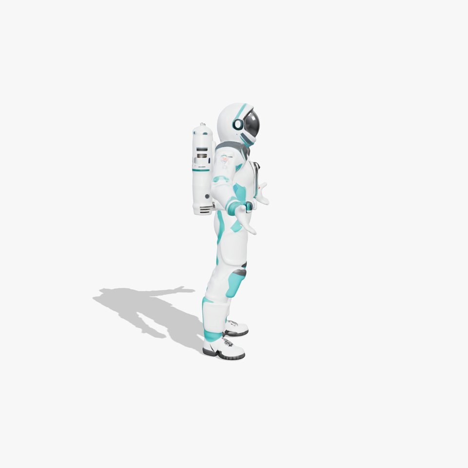 Futuristic Astronaut D Character Model with HighDetail Suit viewer poster