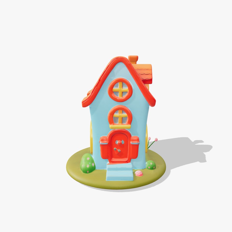 Whimsical Cartoon House Model Pack