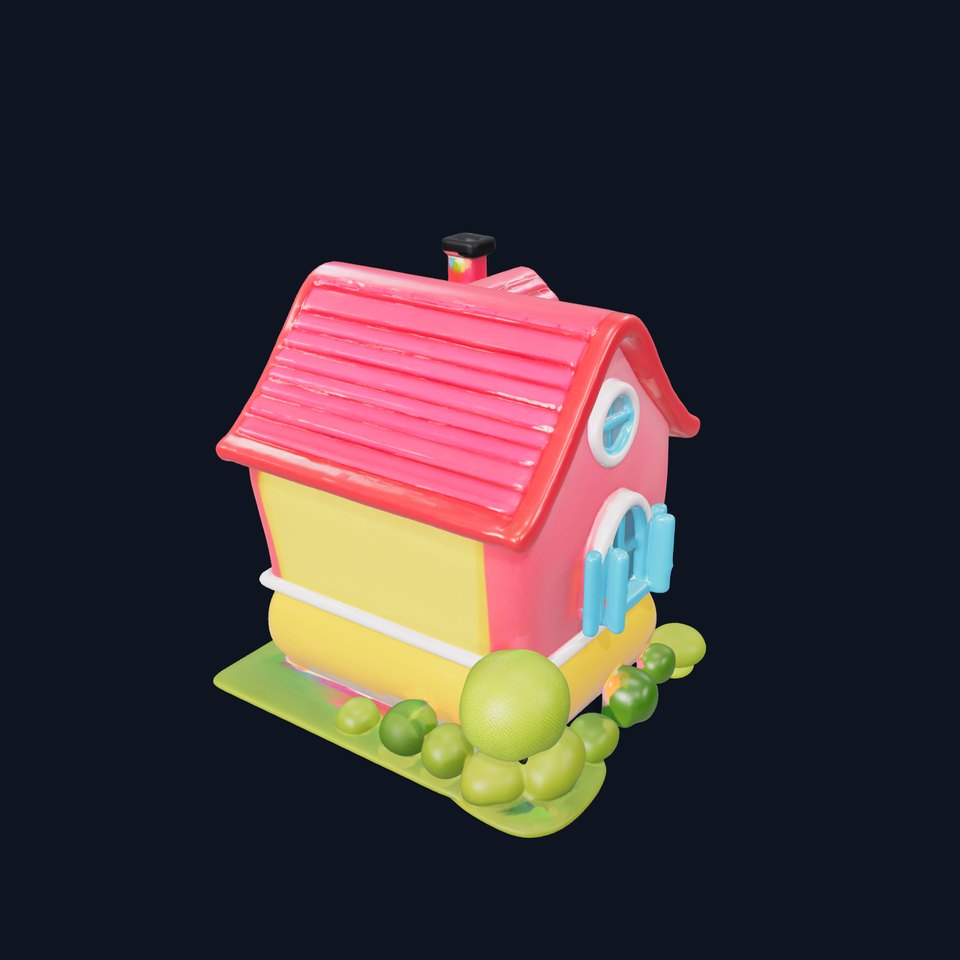 Cartoon House Model Pack with Vibrant Colors